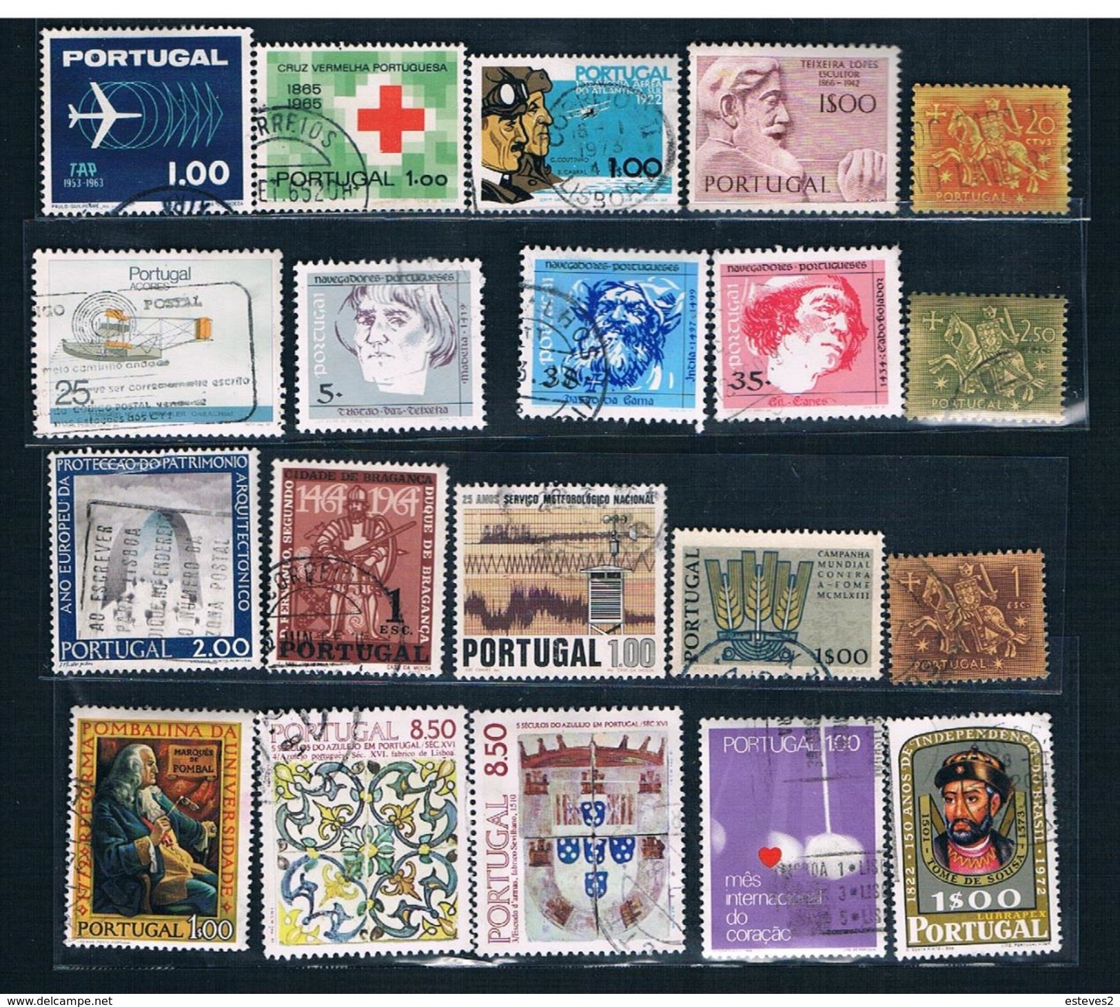 Portugal , Lot , 20 Stamps , 20 Timbres - Autres & Non Classés