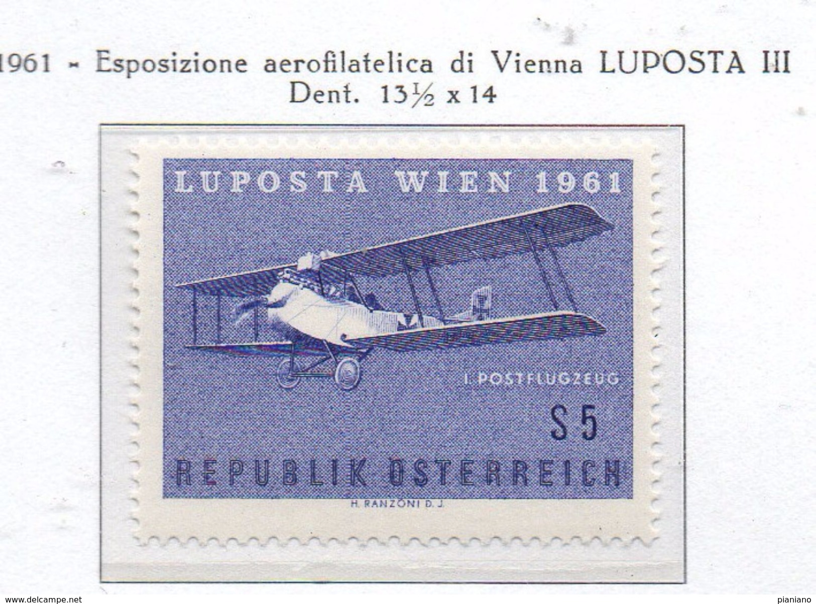 PIA - AUSTRIA  - 1961  : Esposizione Aerofilatelica A Vienna "LUPOSTA III"" - Aereo Albatros -   -  (Yv P.A. 62) - Other & Unclassified