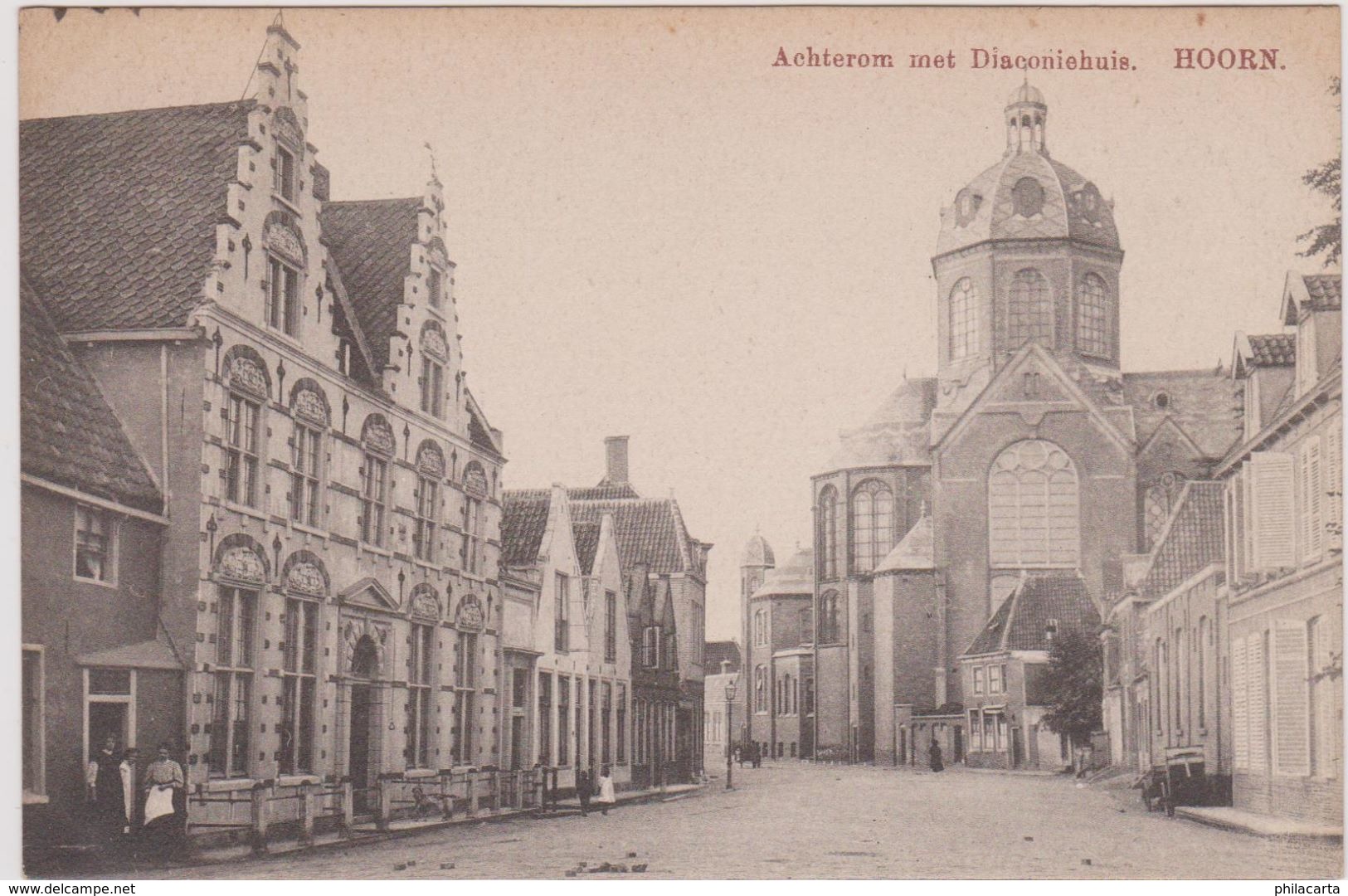 Hoorn - Achterom Met Diaconiehuis - Begin 1900 - Hoorn