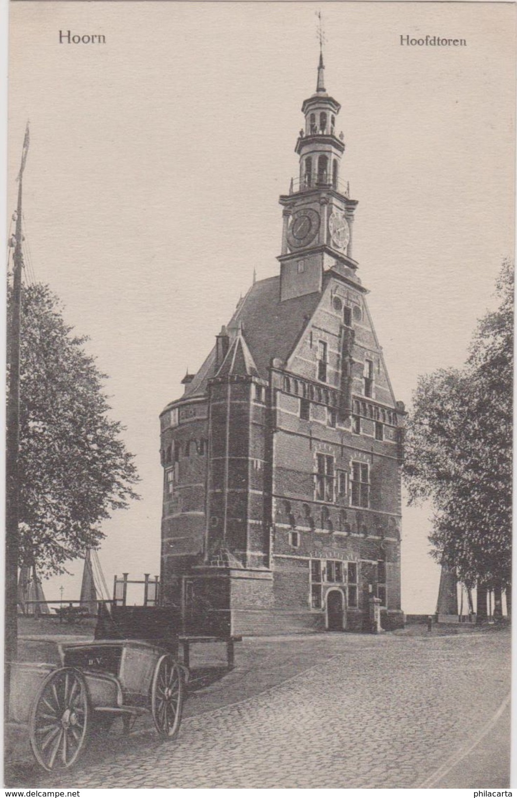 Hoorn - Hoofdtoren Met Kar - Begin 1900 - Hoorn