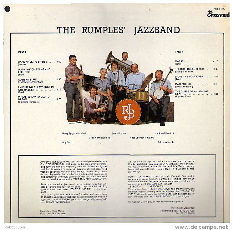* LP *  THE RUMPLES' JAZZBAND - RUMPLES' FIRST (Holland 1982 On Crossroad EX!!!) - Jazz