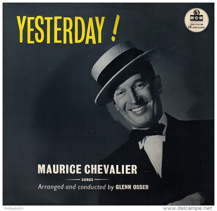 * LP *  MAURICE CHEVALIER - YESTERDAY (England 1958 EX!!!) - Andere - Franstalig