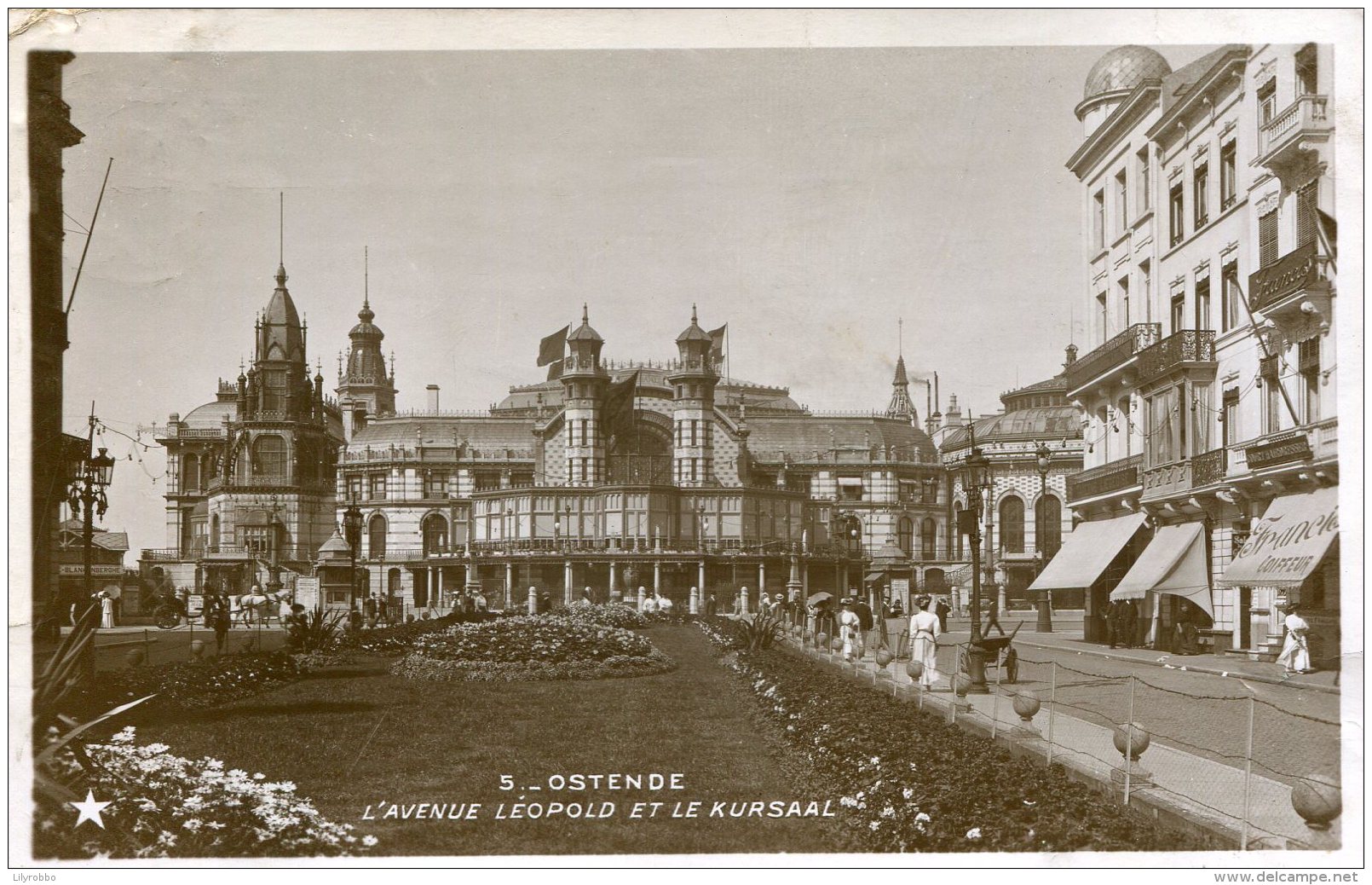 BELGIUM - OSTENDE - RPPC - L'Avenue Leopold Et Le Kursaal  1910 - Oostende