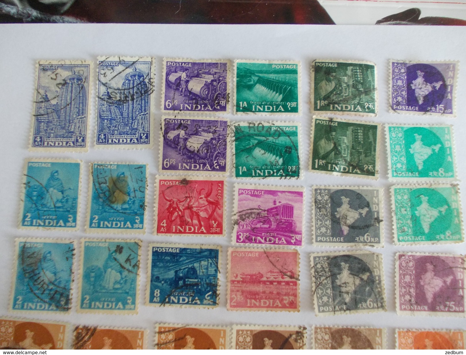 TIMBRE Inde India Valeur 11.70 &euro; - Used Stamps