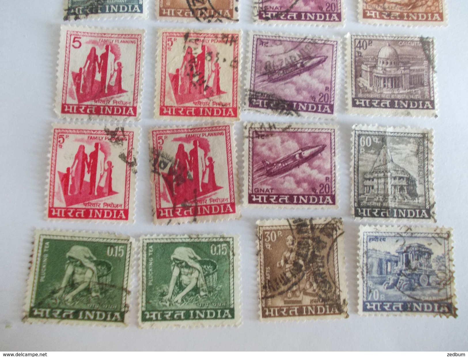 TIMBRE Inde India Valeur 13.80 &euro; - Used Stamps