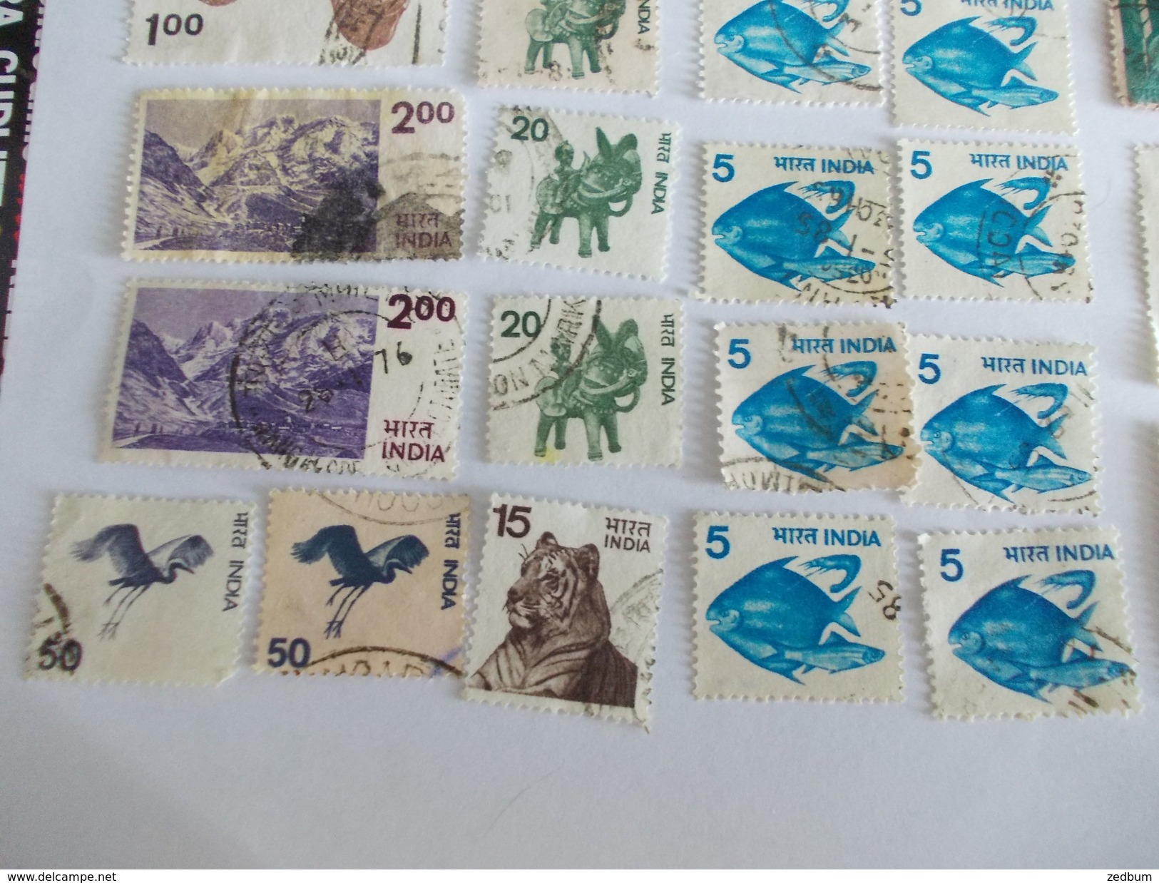 TIMBRE Inde India Valeur 9.90 &euro; - Used Stamps