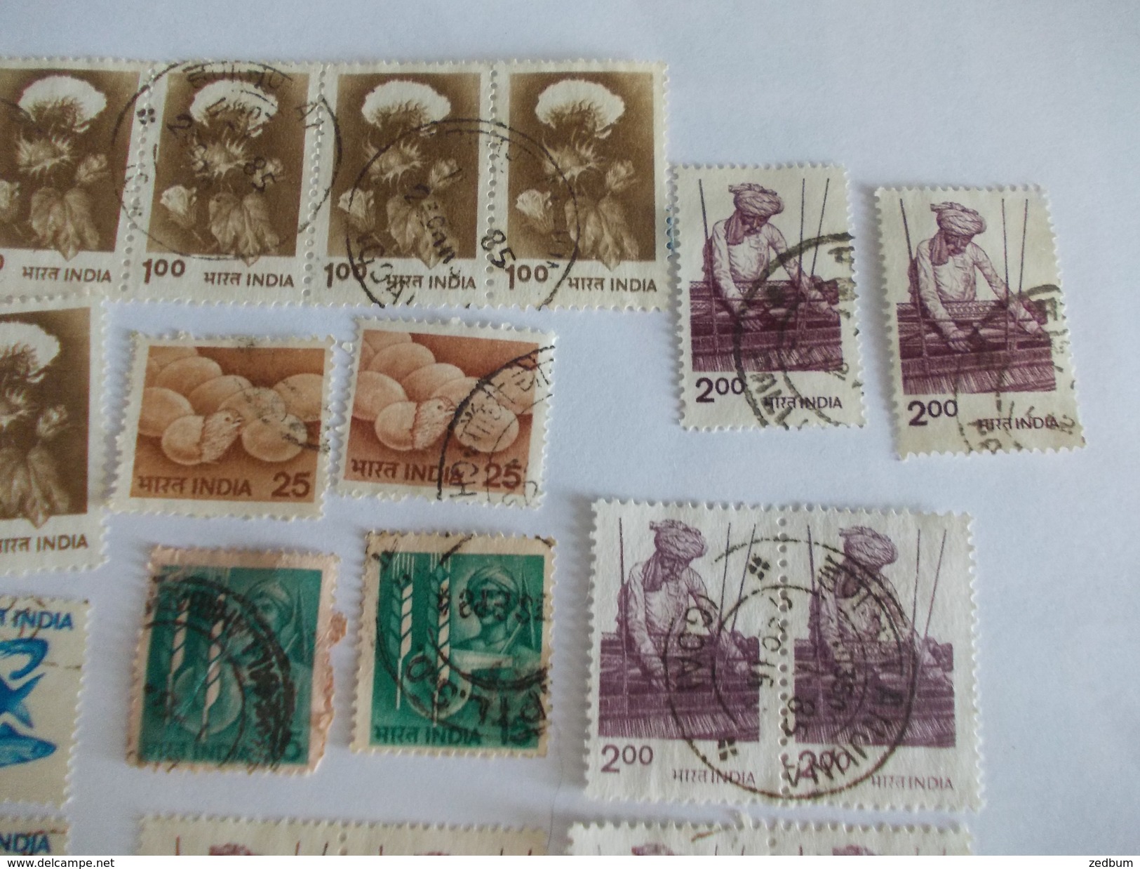 TIMBRE Inde India Valeur 9.90 &euro; - Used Stamps