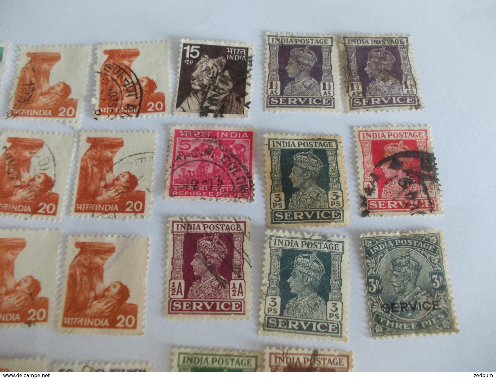 TIMBRE Inde India Valeur 6.40 &euro; - Used Stamps