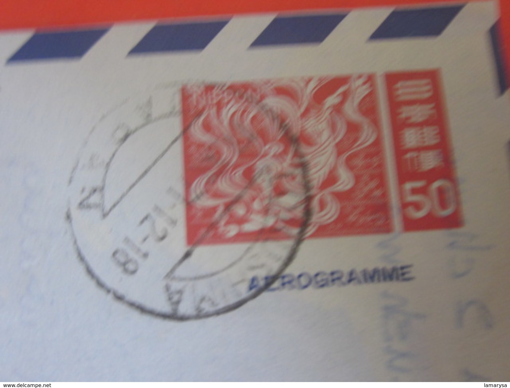 Aérogramme Asie Nippon Japon Entiers Postaux By Air Mail Stamps Asia Japan Stamped Stationery Postcard Poste Aérienne - Airmail