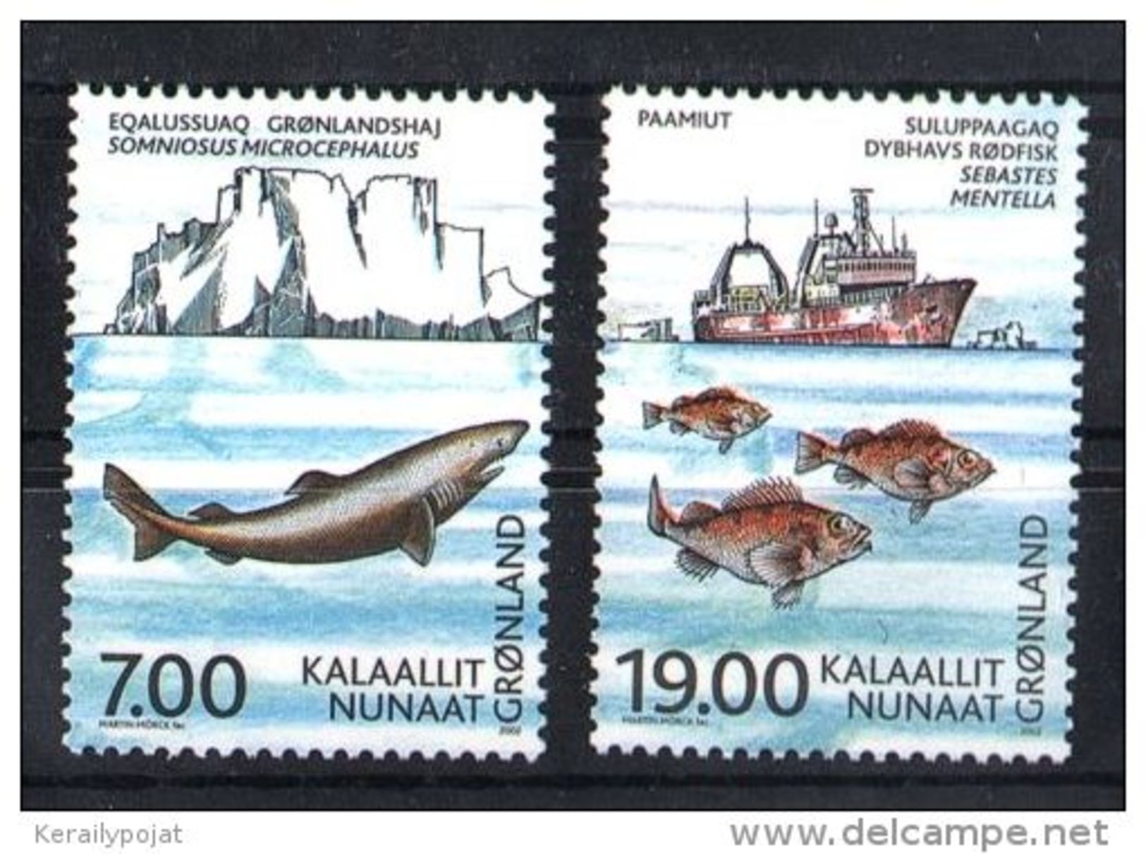 Greenland - 2002 Fishes MNH__(TH-4565) - Ungebraucht