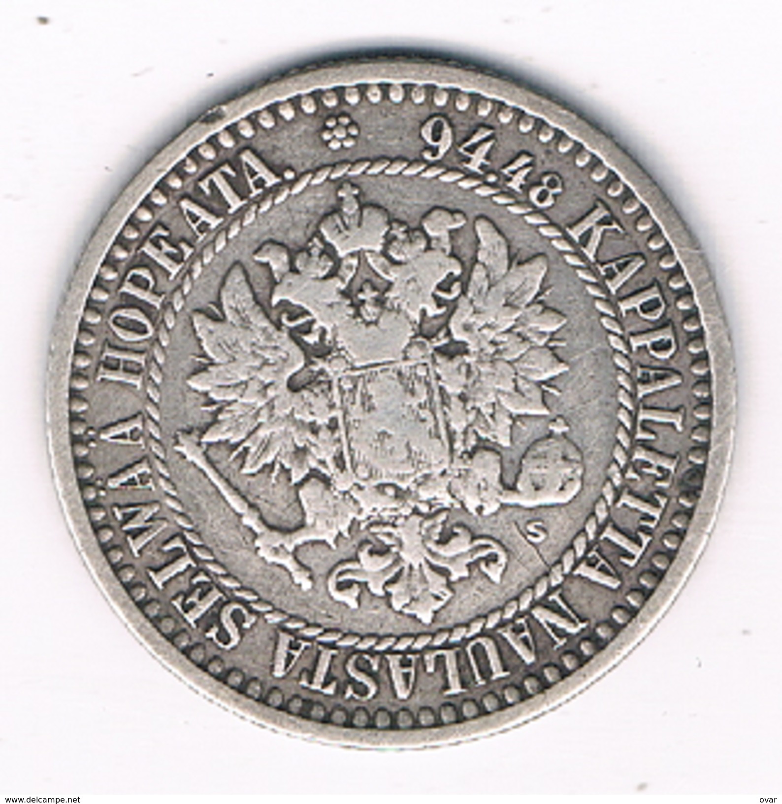 1 MARKKA 1866 ALEXANDER II  FINLAND /1796DD/ - Finlande