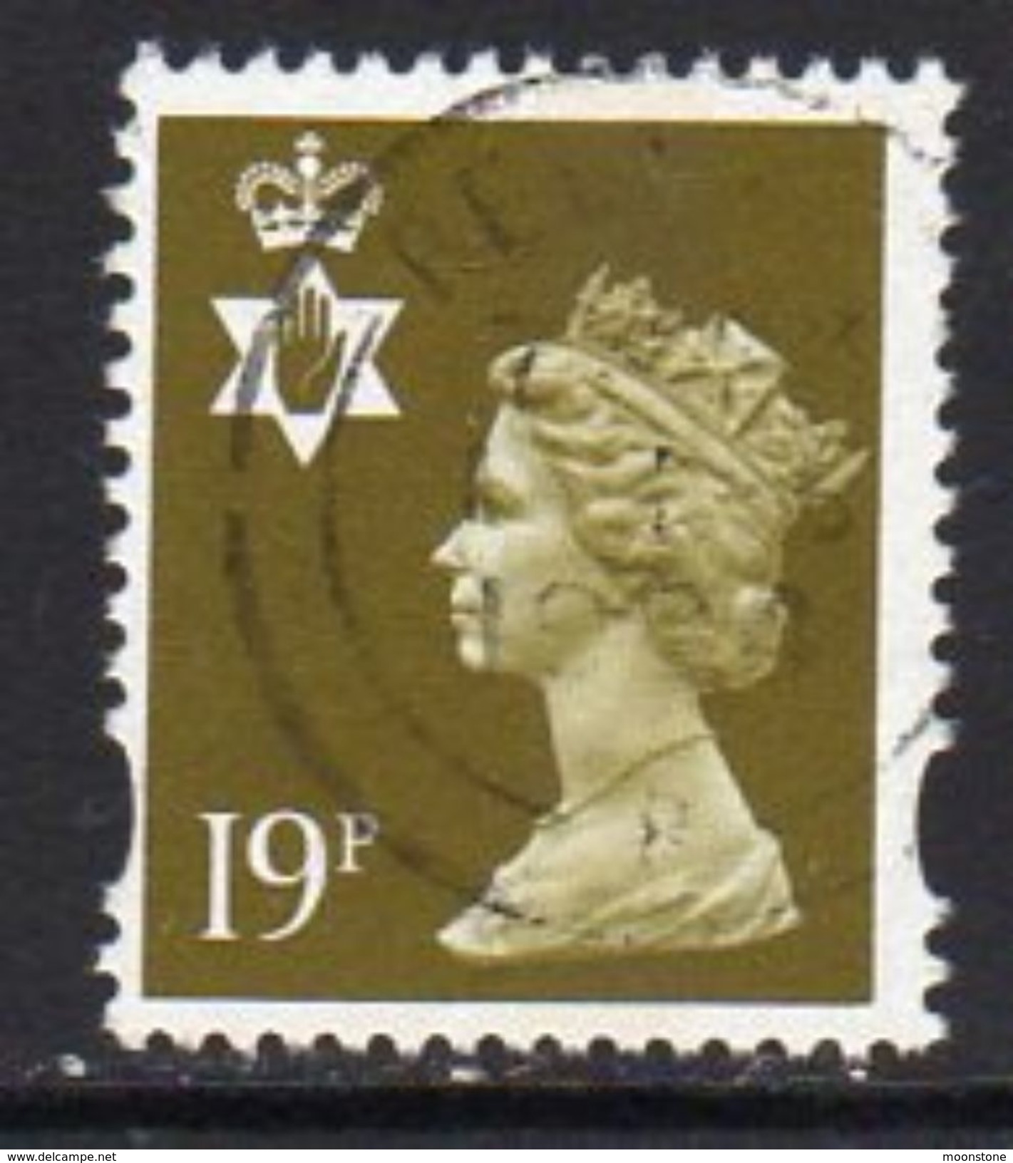 GB N. Ireland 1993-2000 19p Questa Elliptical Centre Band Regional Machin, Used, SG 69 - Irlanda Del Nord