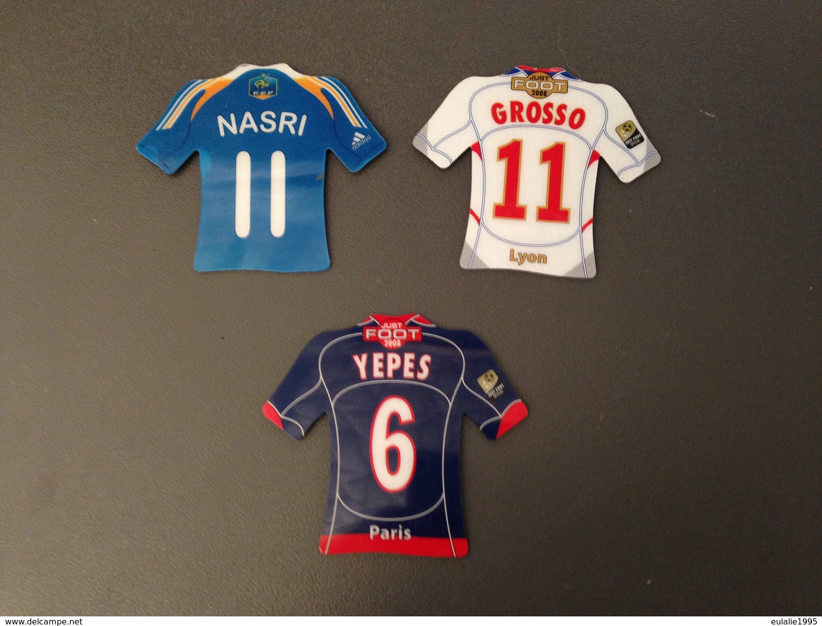 3 MAGNETS Maillots De Just Foot 2008 - Sports