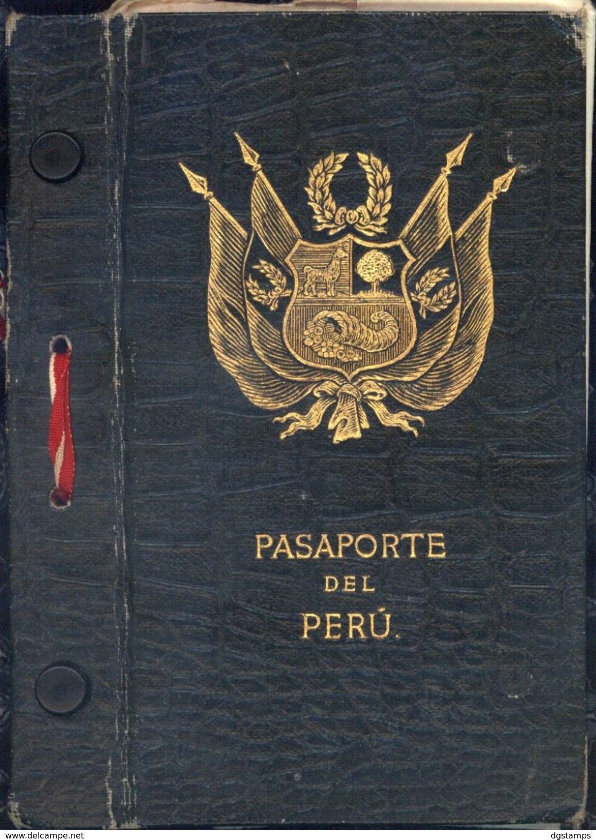 Bolivia-Peru 1928-1938 Pasaporte Peruano En La Paz. 26 Sellos. 17sc. See Desc. - Bolivia