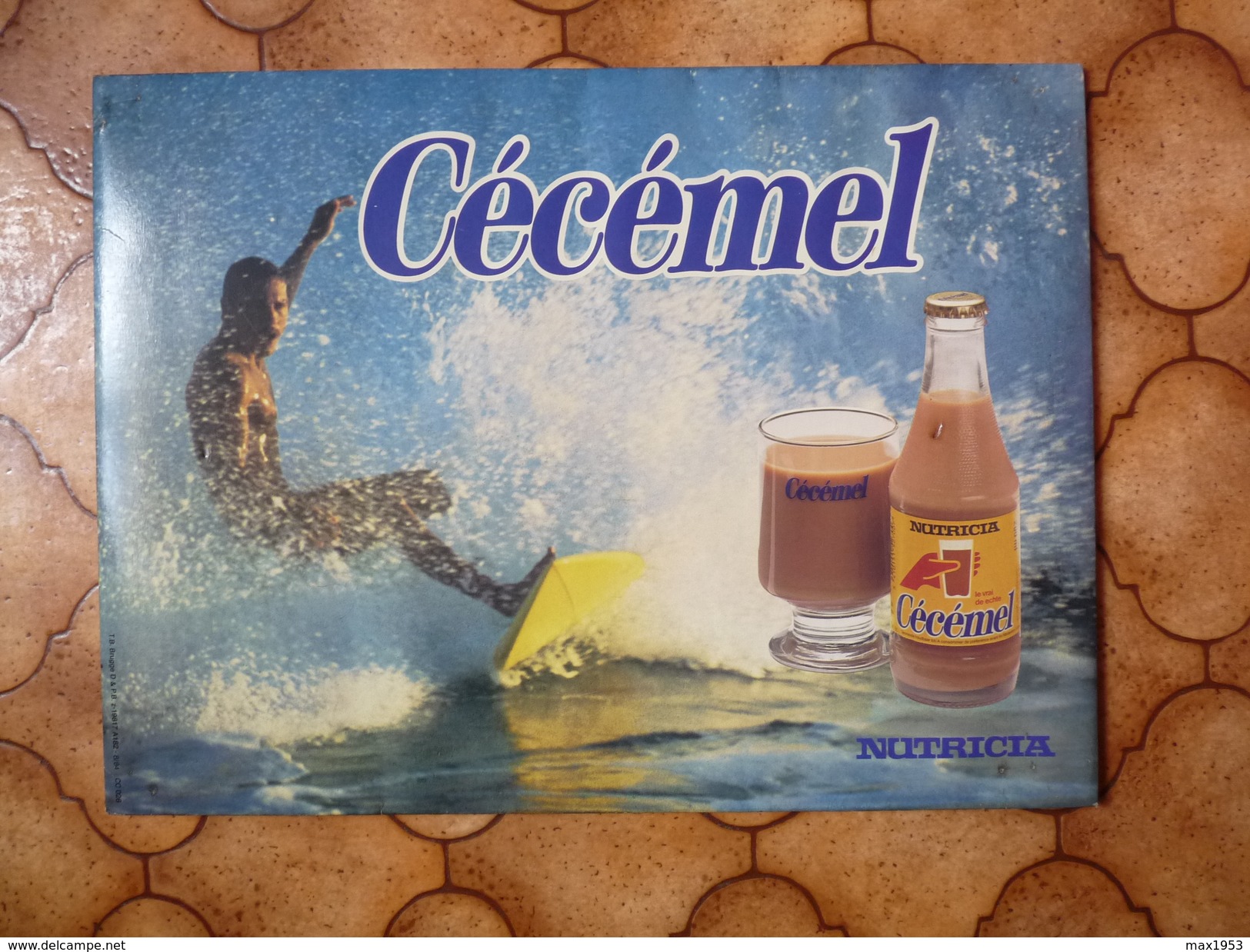 Boisson Chocolat  - Carton 30 X 40 Cm -  Cécémel - Nutricia - - Paperboard Signs