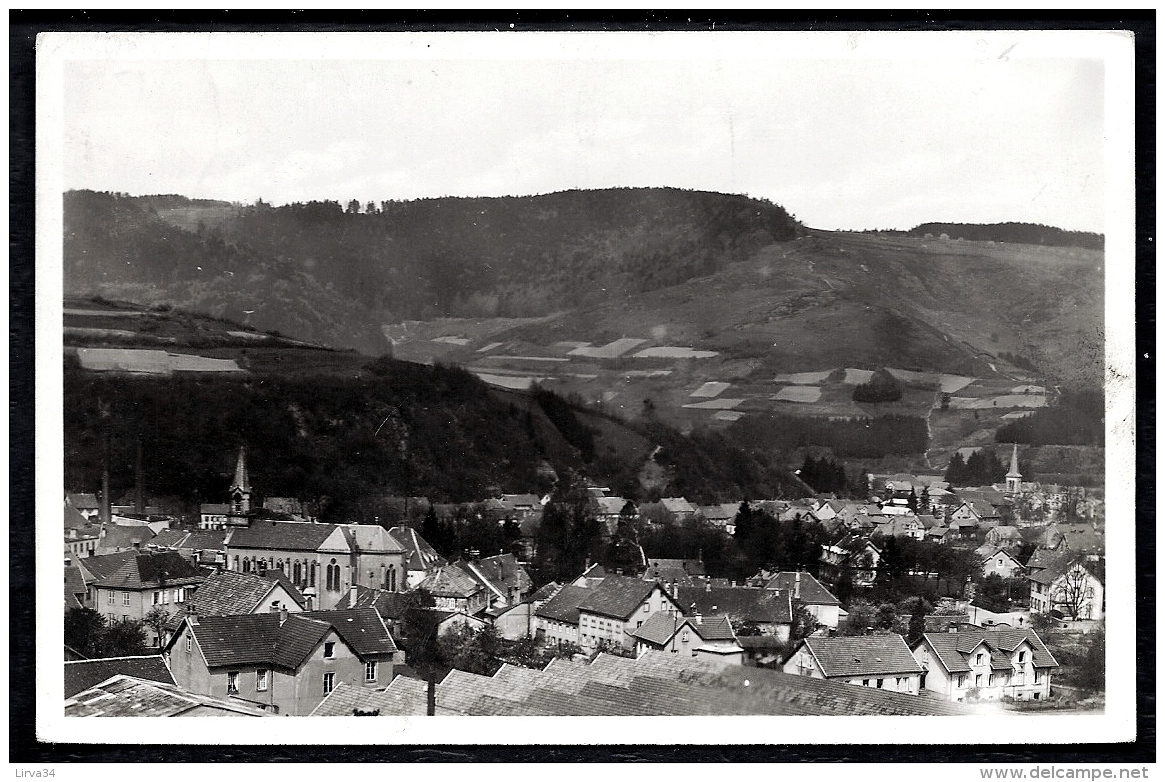 CPA-PHOTO FRANCE- ROTHAU (67)- VUE GENERALE EN GROS PLAN- CULTURES A L'ARRIERE- EGLISES- USINE - Rothau