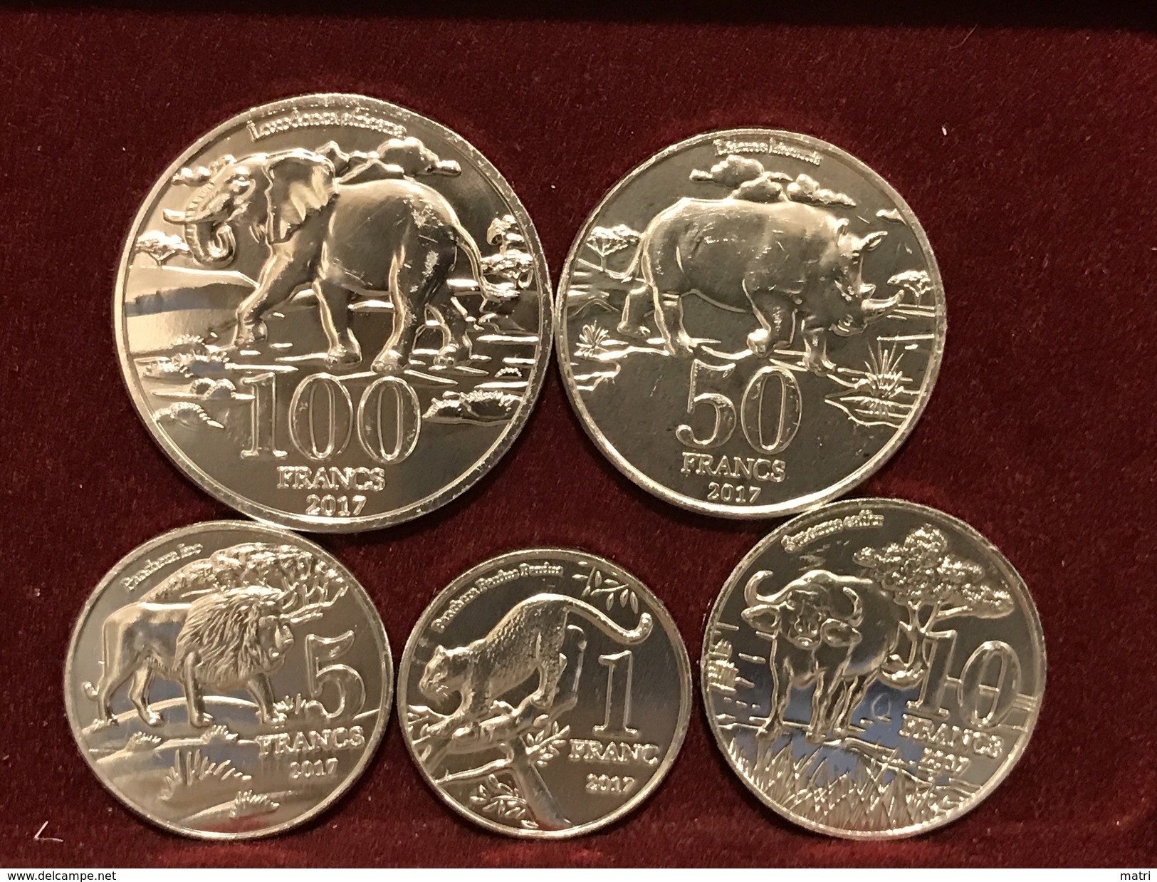 Katanga Set Of 5 Coins UNC - Katanga