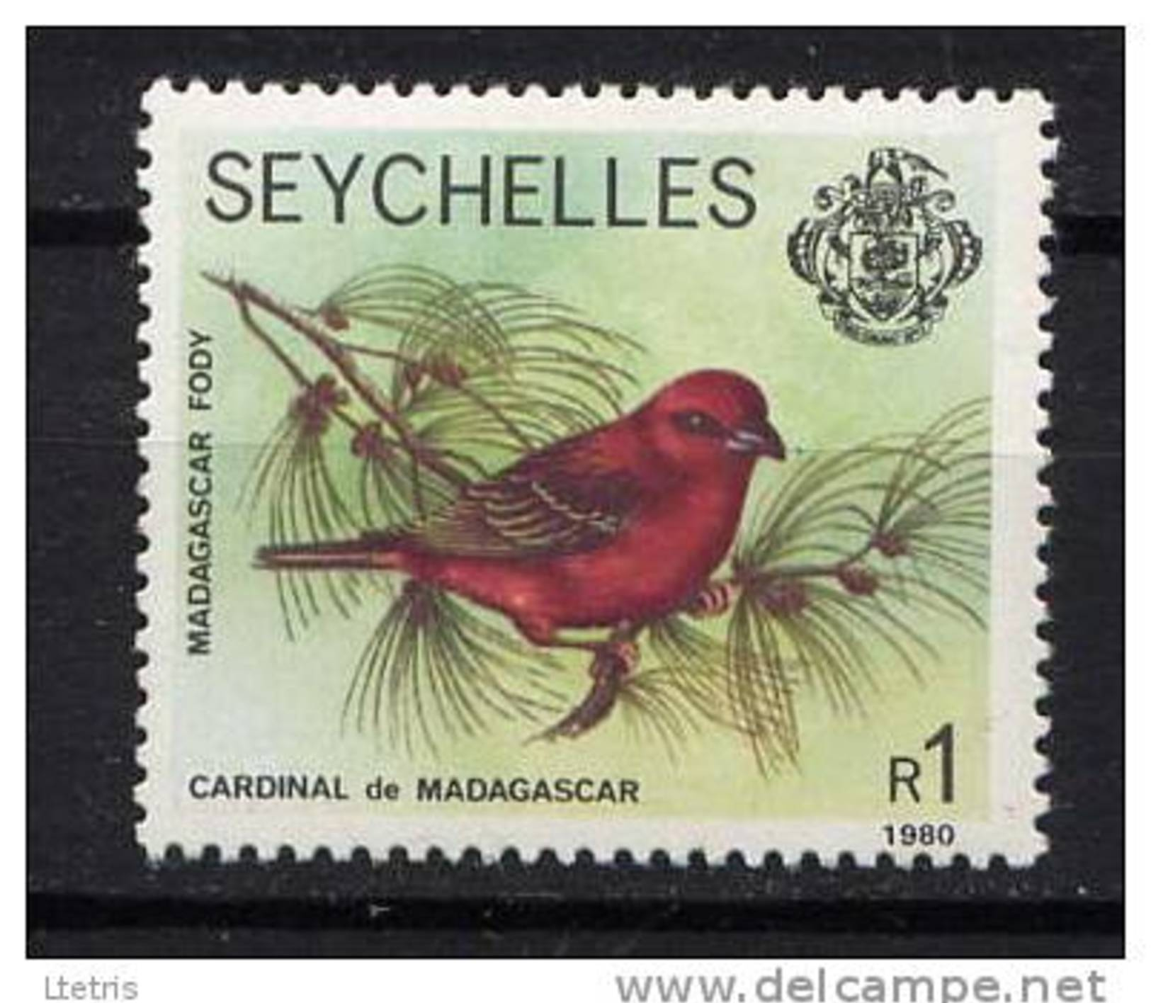 SEYCHELLES - N° 380** - CARDINAL DE MADAGASCAR - Seychellen (1976-...)