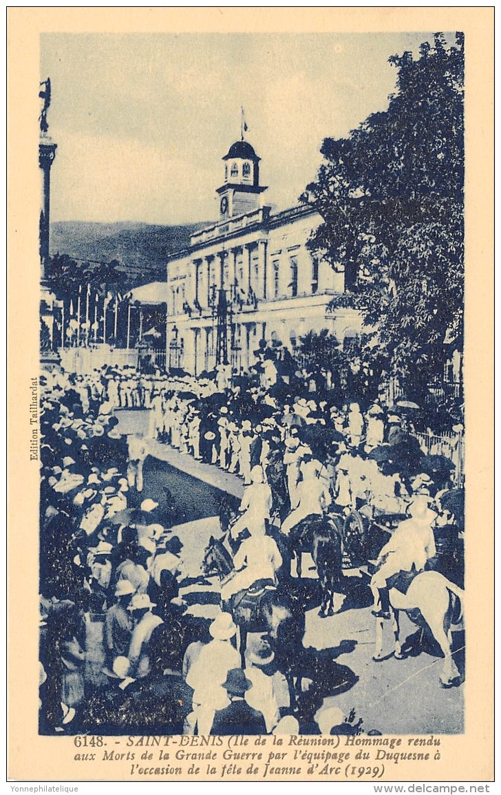 LA REUNION - Saint Denis / Hommage Rendu Aux Morts De La Grande Guerre Par L'équipage Duquesne - Réunion