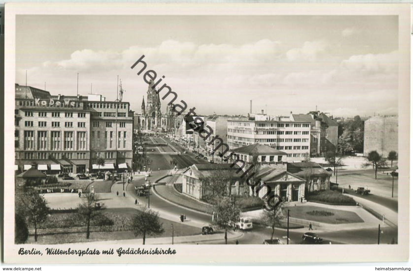 Berlin - Wittenbergplatz - Foto-Ansichtskarte - Verlag Kunst Und Bild Berlin - Schöneberg