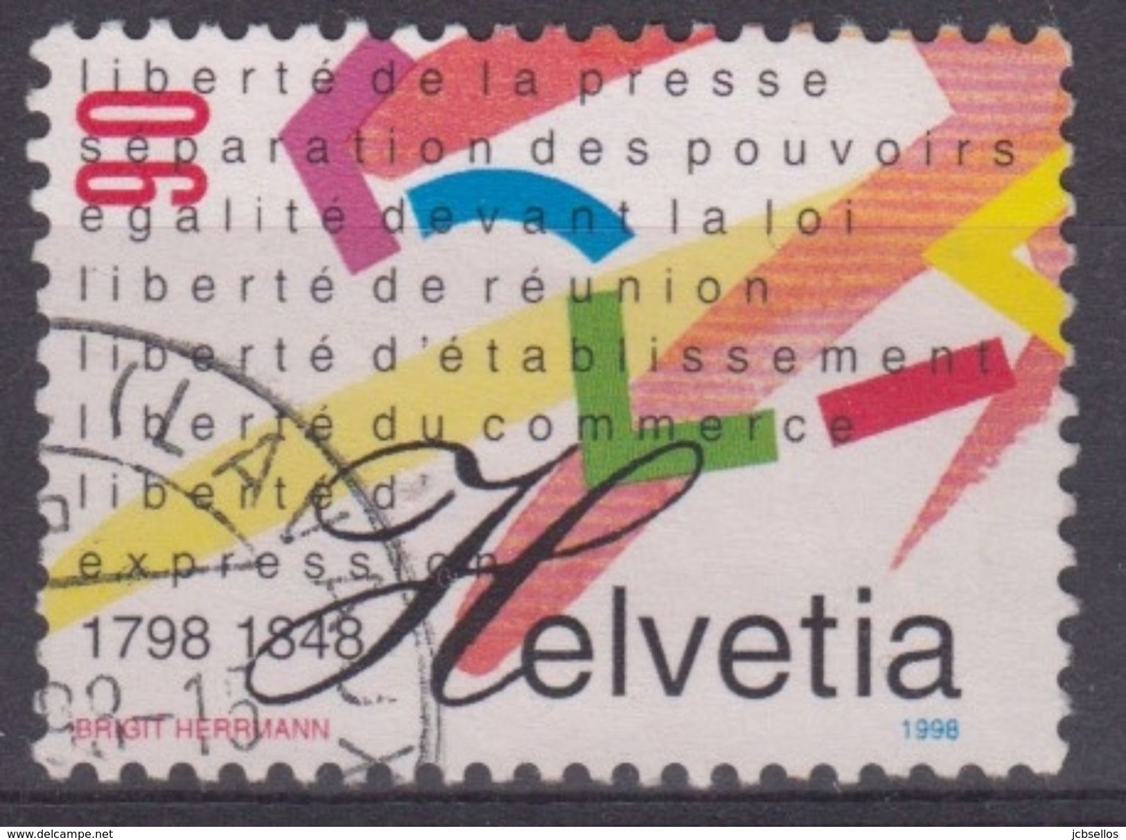 SUIZA 1998 Nº 1565 USADO - Used Stamps