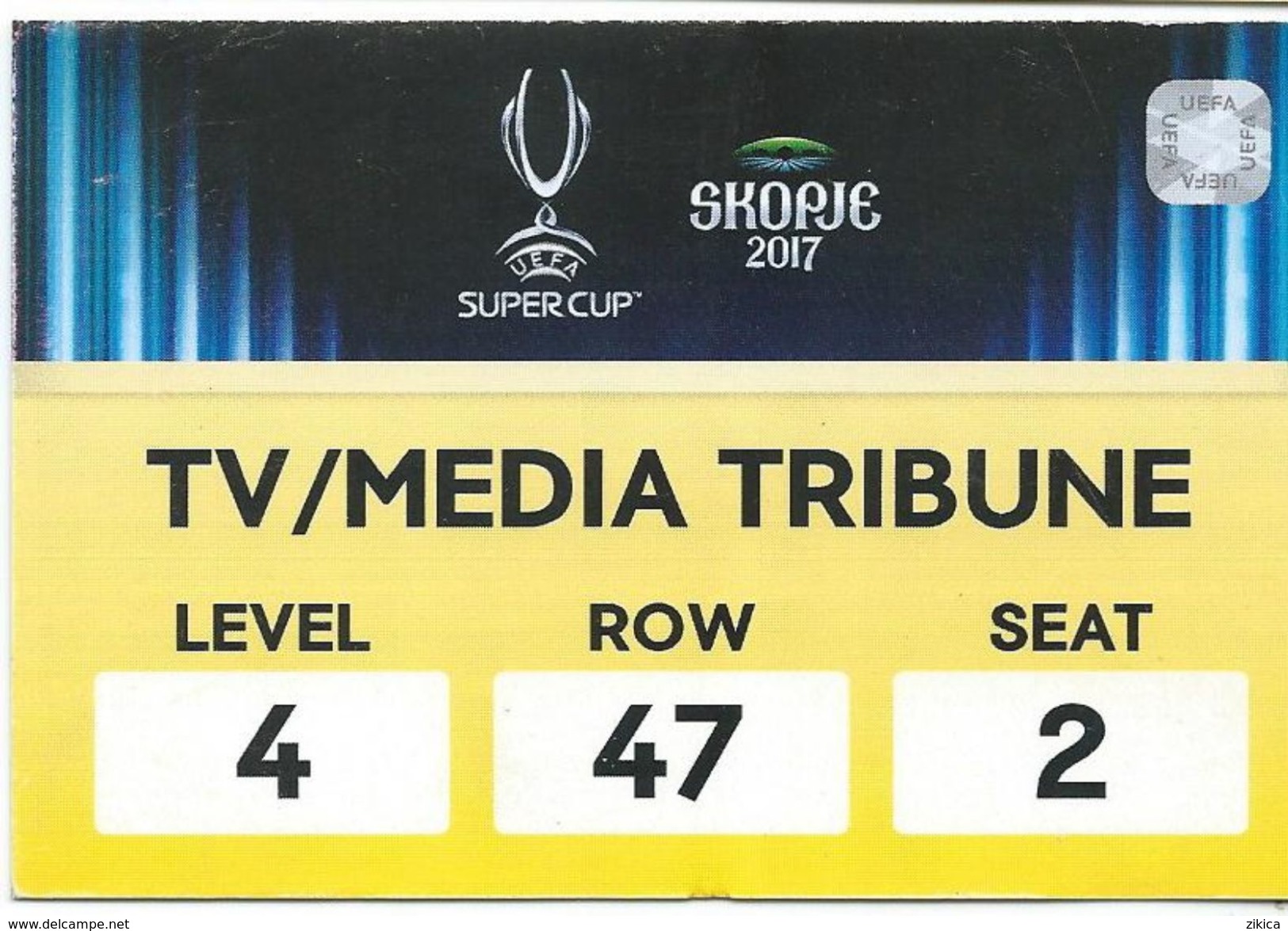 TV/MEDIA TRIBUTE For Football Match Real Madrid Vs Manchester United. UEFA SUPER CUP.Skopje.Macedonia - Other & Unclassified