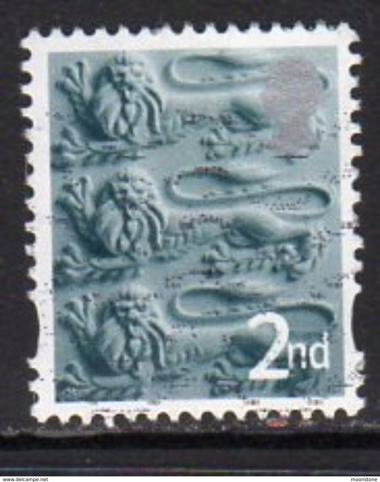 GB England 2001-2 2nd Class With Border Regional Country, Used, SG 6 - England