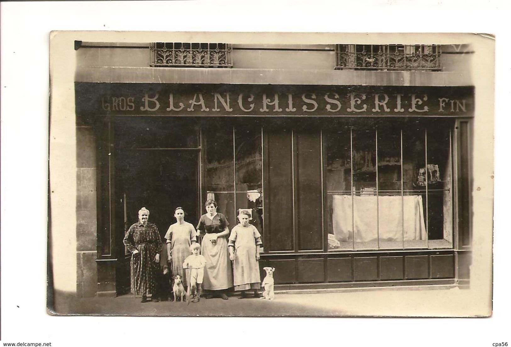 CARTE PHOTO - BLANCHISSERIE - à Localiser - Geschäfte