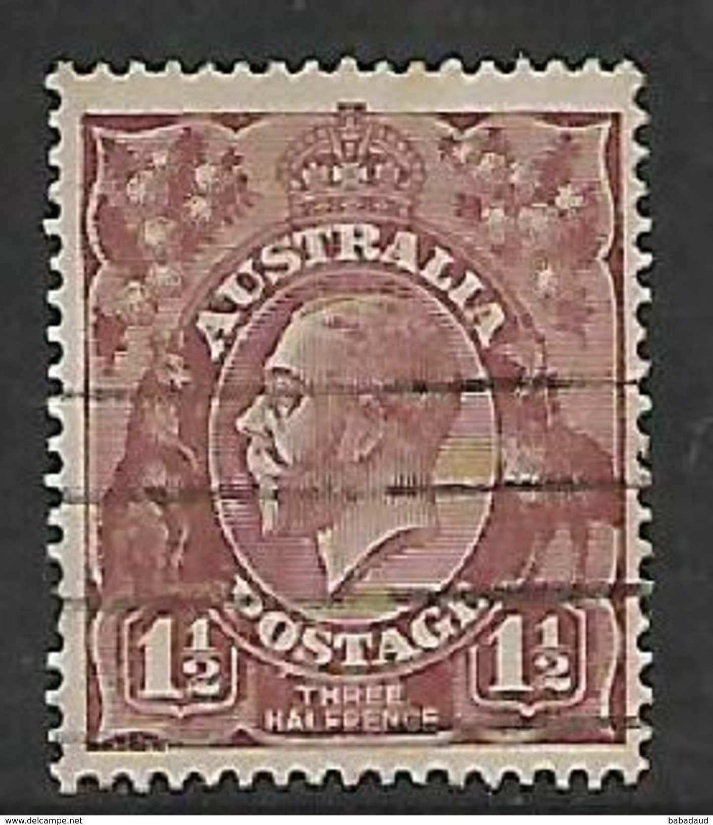 Australia, George V, 1922,  1 1/2d Bright Red-brown. Used - Oblitérés