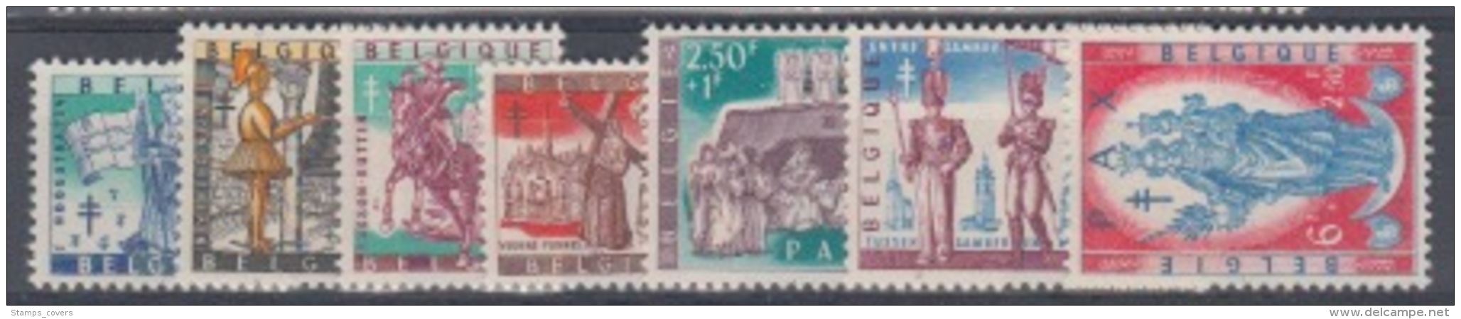 BELGIUM MNH** COB 1047/52 1053/62 PA 30/35 1082/88 - Unused Stamps