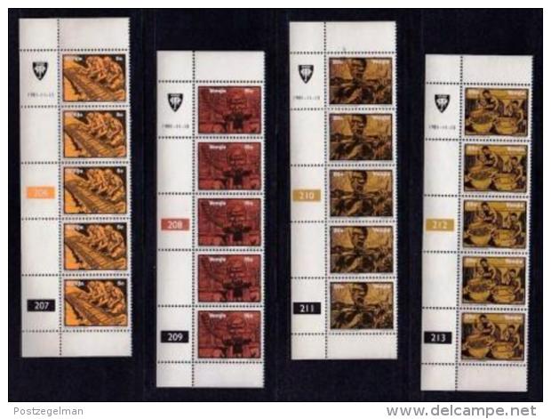 VENDA, 1981, Mint Never Hinged Stamps In Control Blocks, MI 50-53, Musical Instruments, X309 - Venda