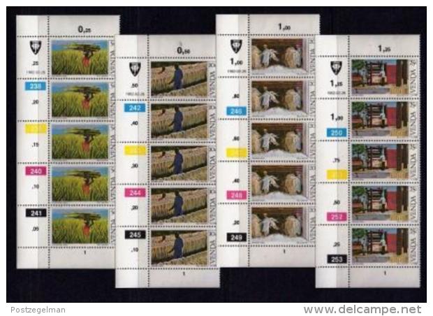 VENDA, 1982, Mint Never Hinged Stamps In Control Blocks, MI 54-57, Sisal Production, X310 - Venda