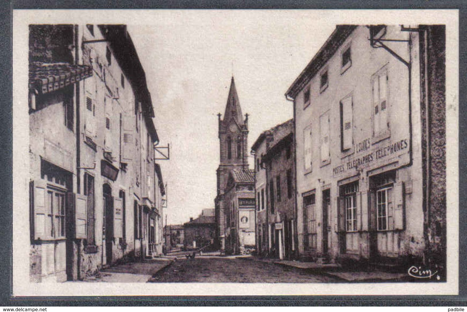 Carte Postale  43. Loudes  Hotel Des Poste  Rue De La Barreyre     Trés Beau Plan - Loudes