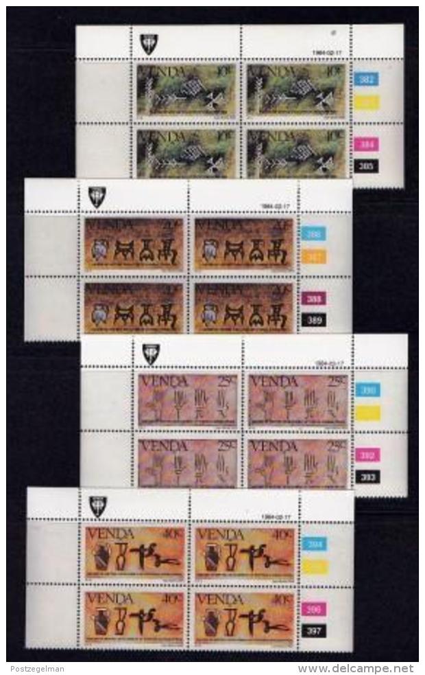 VENDA, 1984, Mint Never Hinged Stamps In Control Blocks, MI 86-89, History Of Writing, X318 - Venda