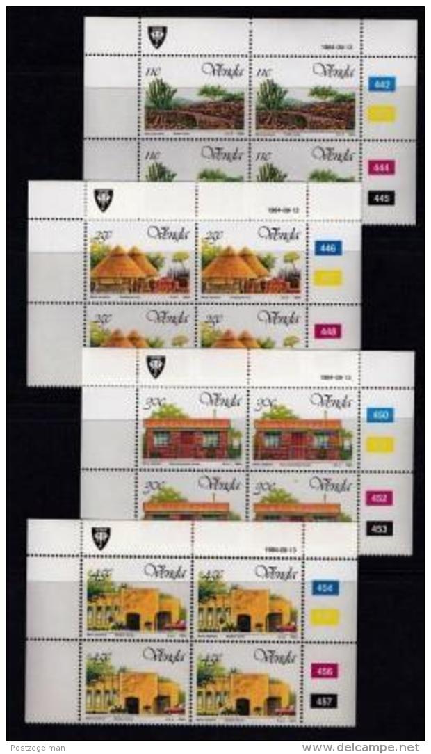 VENDA, 1984, Mint Never Hinged Stamps In Control Blocks, MI 99-102, 5 Years Independence, X322 - Venda