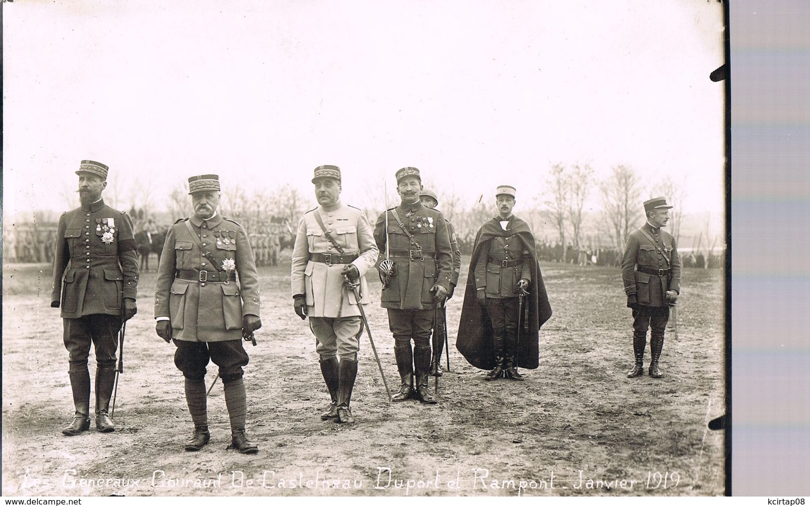 Les Généraux Gouraud , De Castelneau , Dupont Et Rampont . Alsace 3 Janvier 1919 . - Guerres - Autres