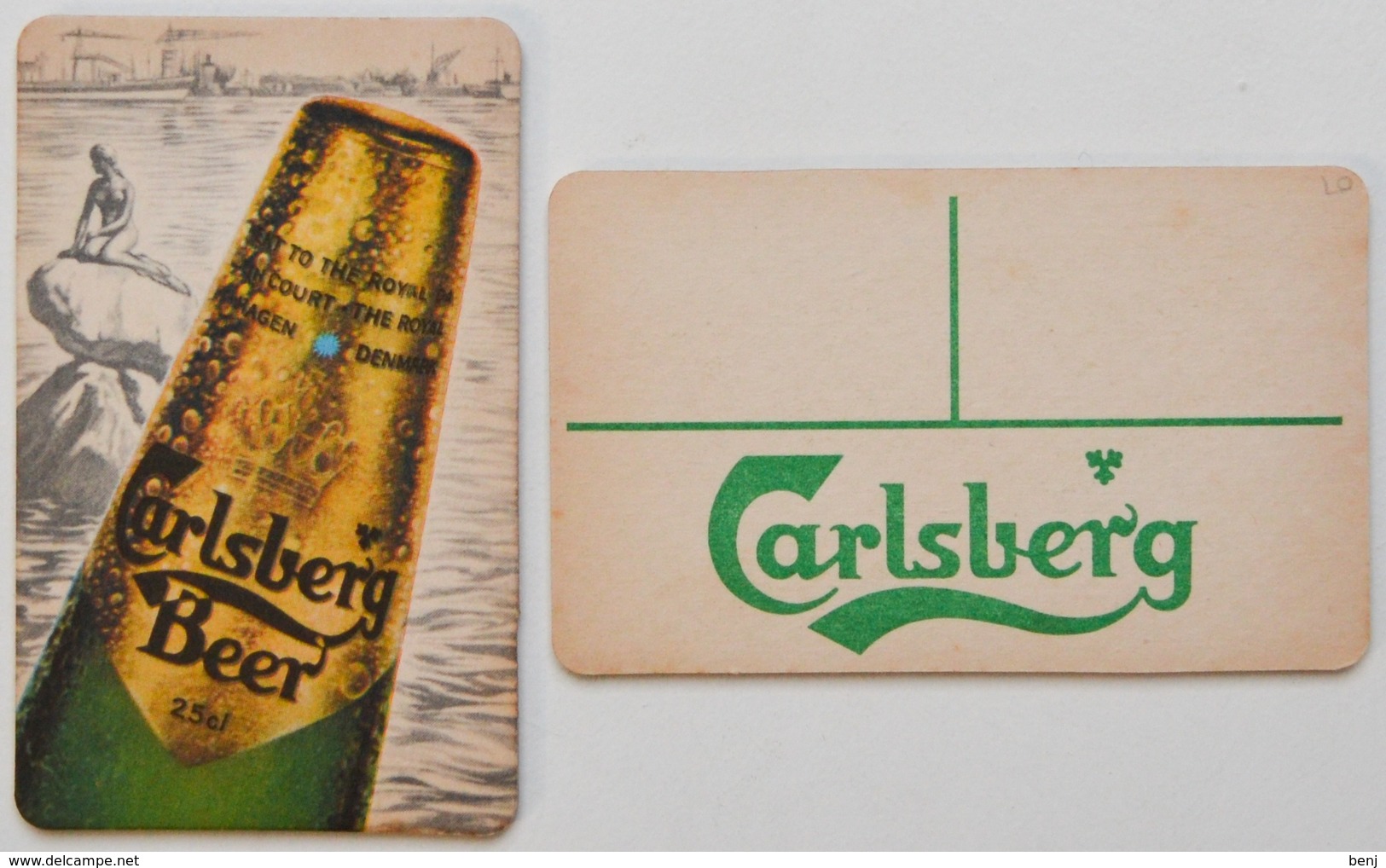 Sous-bock CARLSBERG (la Petite Sirène Copenhague Kopenhagen) Bierdeckel Bierviltje Coaster (CX) - Sous-bocks