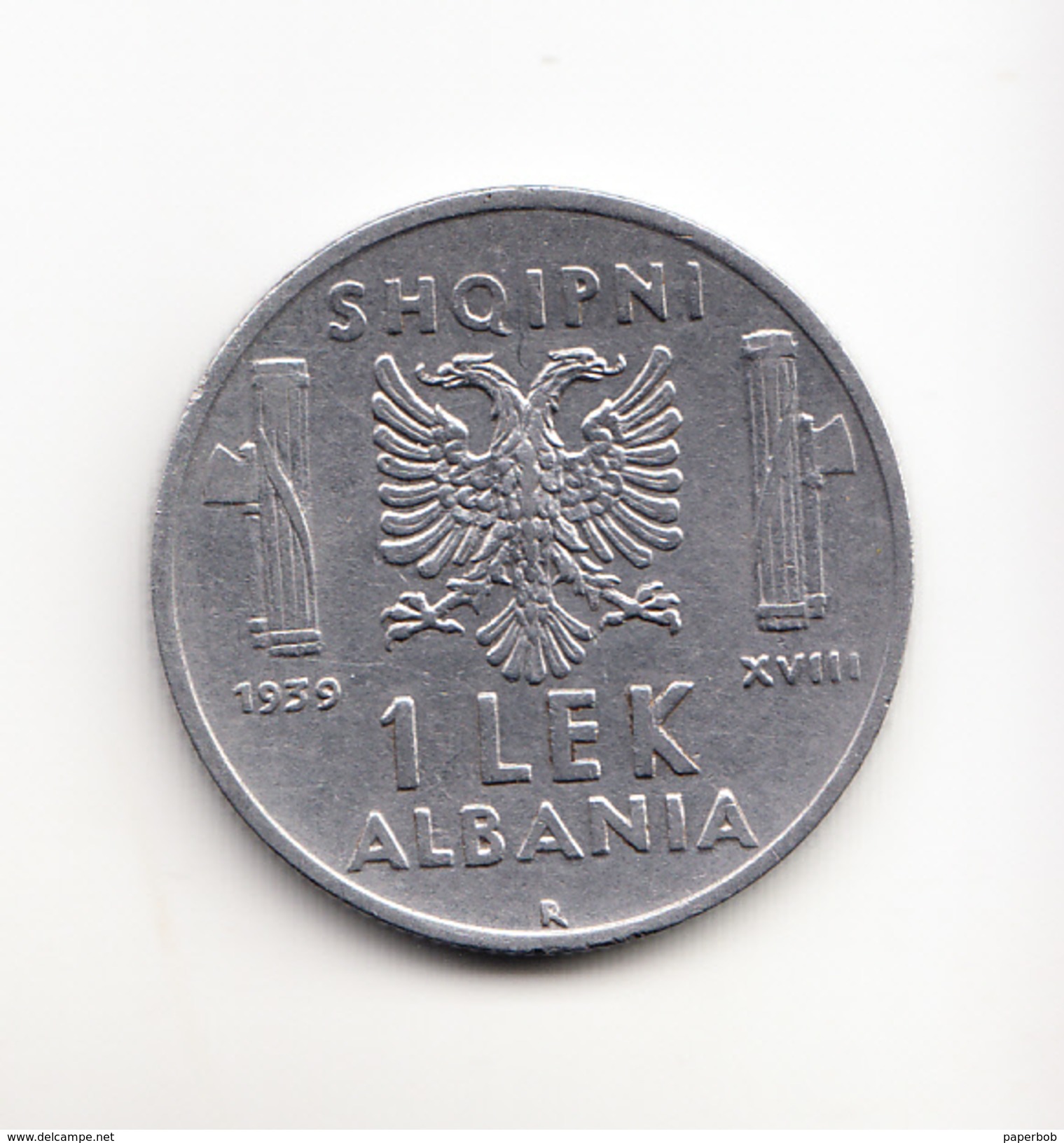 ALBANIA 1 LEK 1939 - Albania