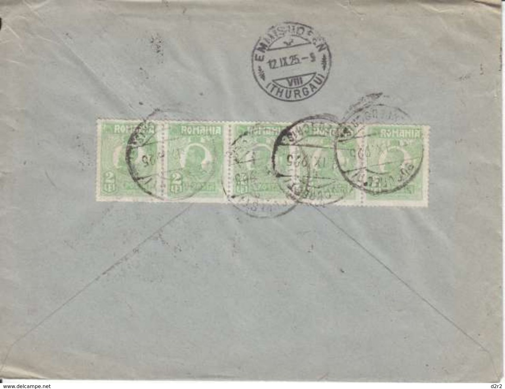 LETTRE POUR LA SUISSE - EMMISHOFEN - 8.09.1925 - Lettres & Documents