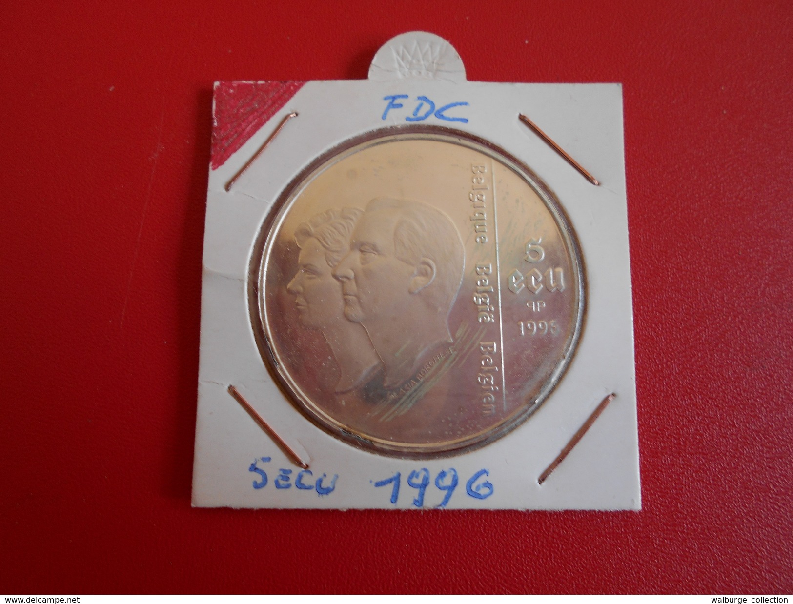 Albert II. 5 ECU 1996 PROOF !  . QUALITE :VOIR PHOTOS ! - Ecus (oro)