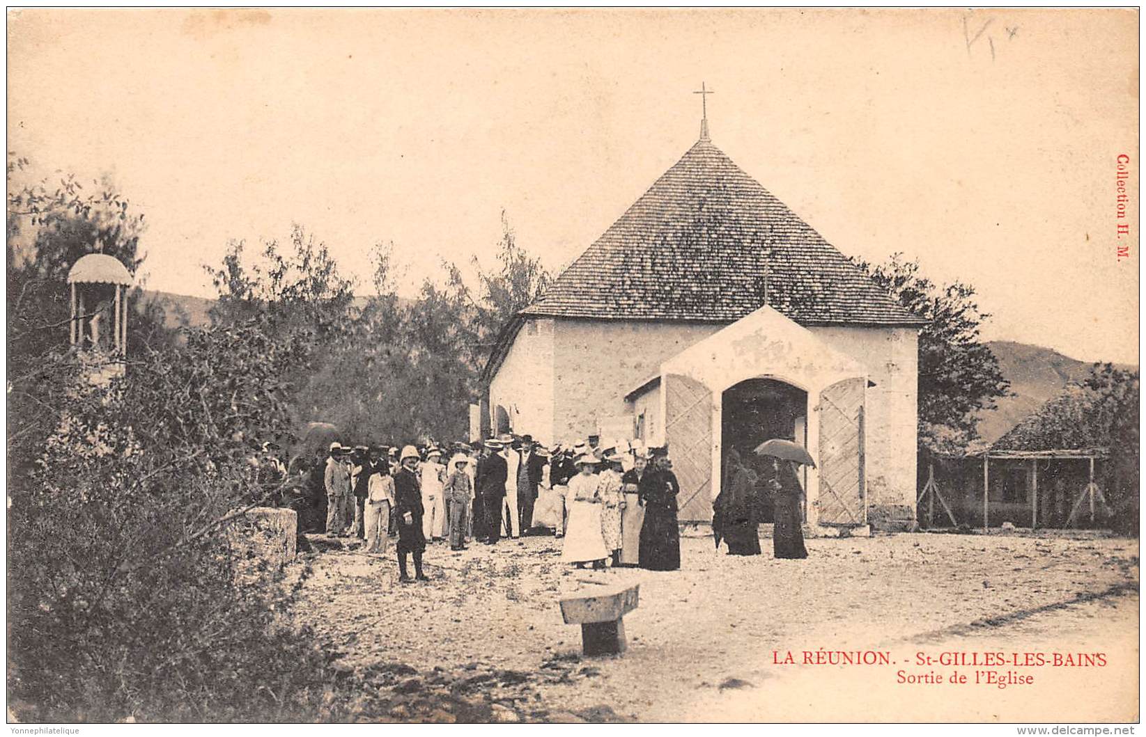 LA REUNION - Topo / St Gilles - Sortie De L'église - Beau Cliché Animé - Réunion