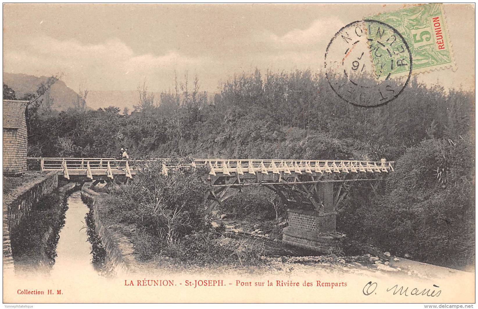 LA REUNION - Topo / Saint Joseph - Pont Sur La Rivière Des Remparts - Riunione