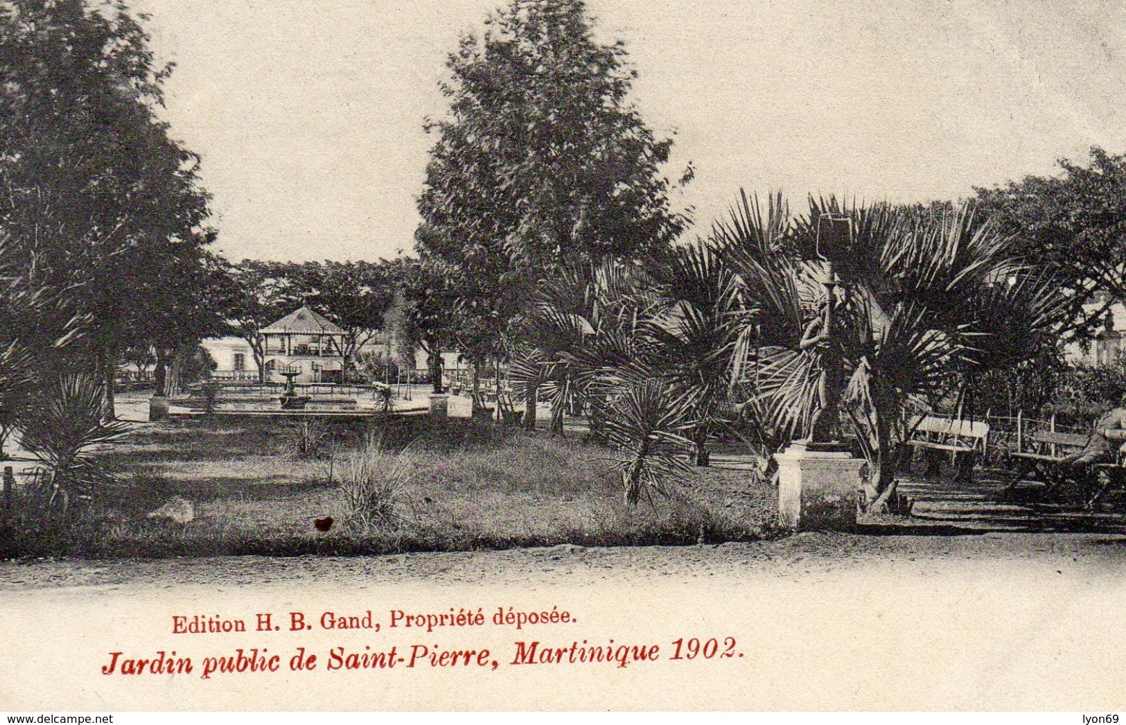 JARDIN PUBLIC DE SAINT PIERRE  1902 AE D OR - Autres & Non Classés