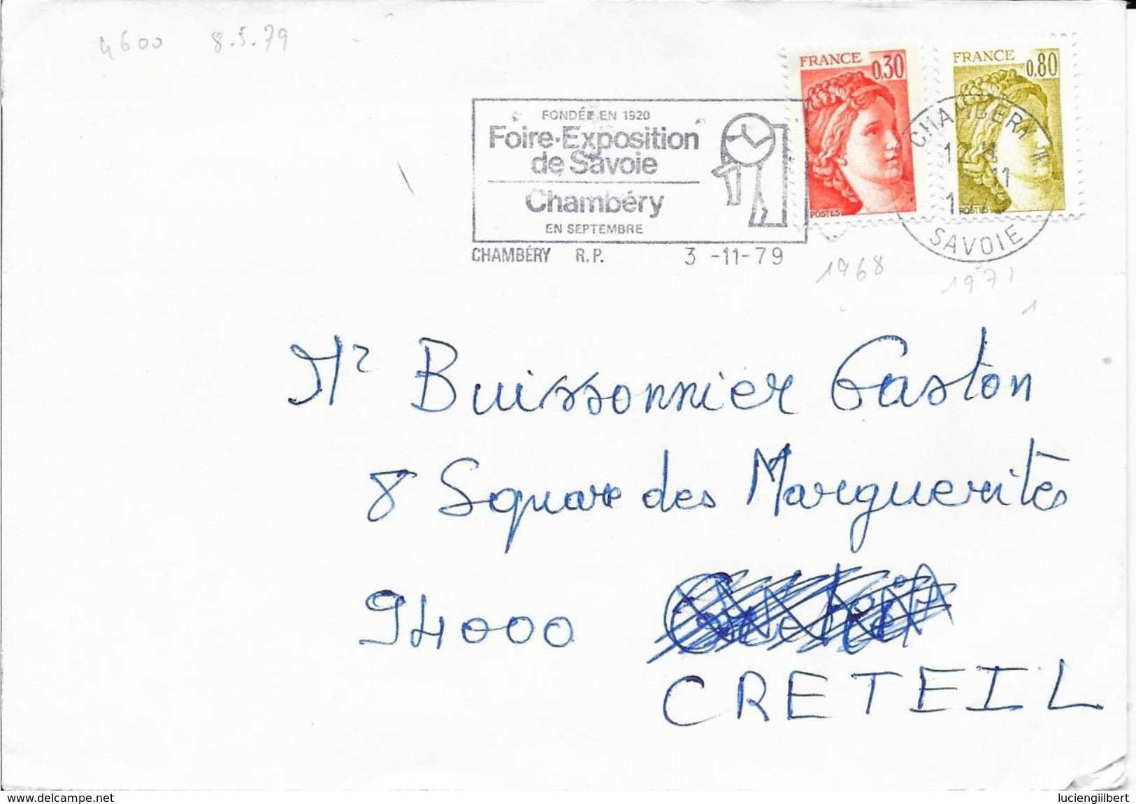 SAVOIE 73 - CHAMBERY  - FLAMME N° 4600  -  VOIR DESCRIPTION - 1979  -  BELLE FRAPPE - Mechanical Postmarks (Advertisement)