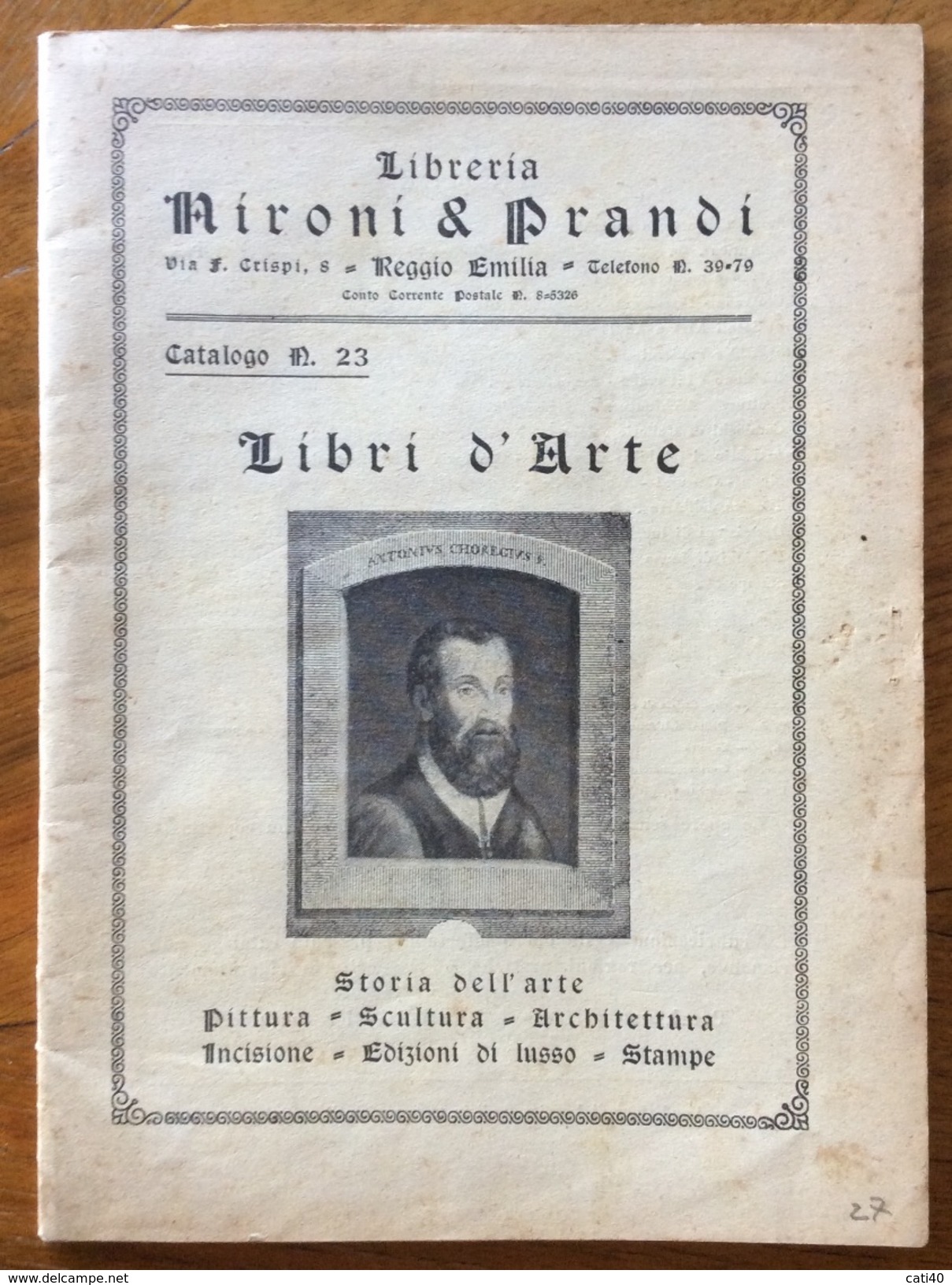 LIBRERIA NIRONI & PRANDI. CATALOGO N.23  CON 1060 OFFERTE  BEN CONSERVATO - Altri & Non Classificati