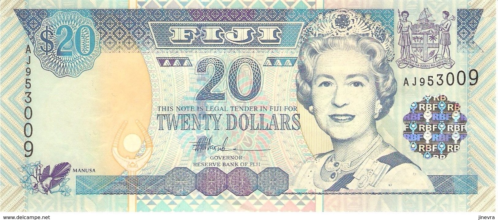 FIJI 20 DOLLARS 2002 PICK 107 UNC - Fiji