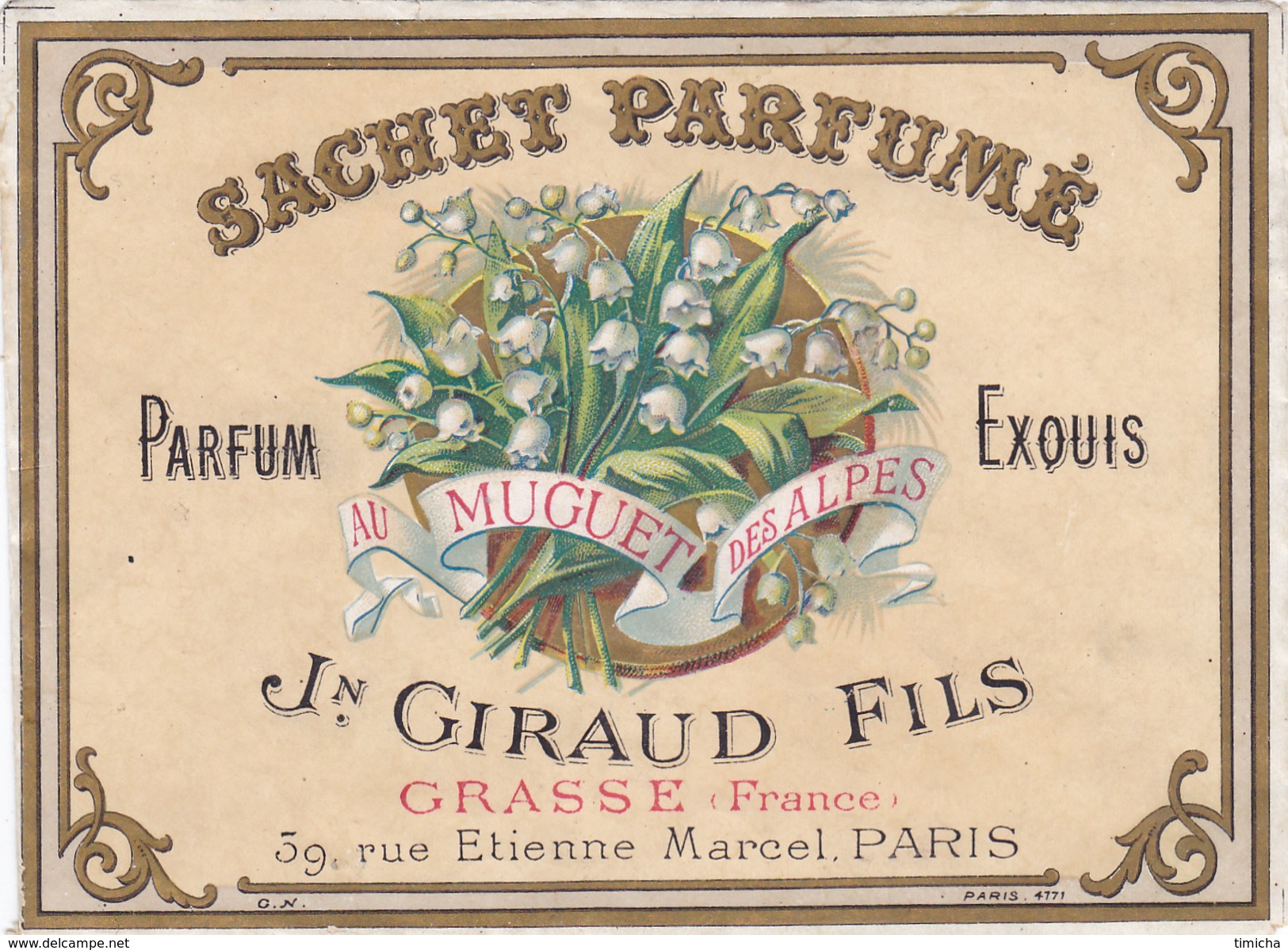 (16)  Enveloppe Ancienne Parfum Jn GIRAUD Fils à GRASSE - Grasse