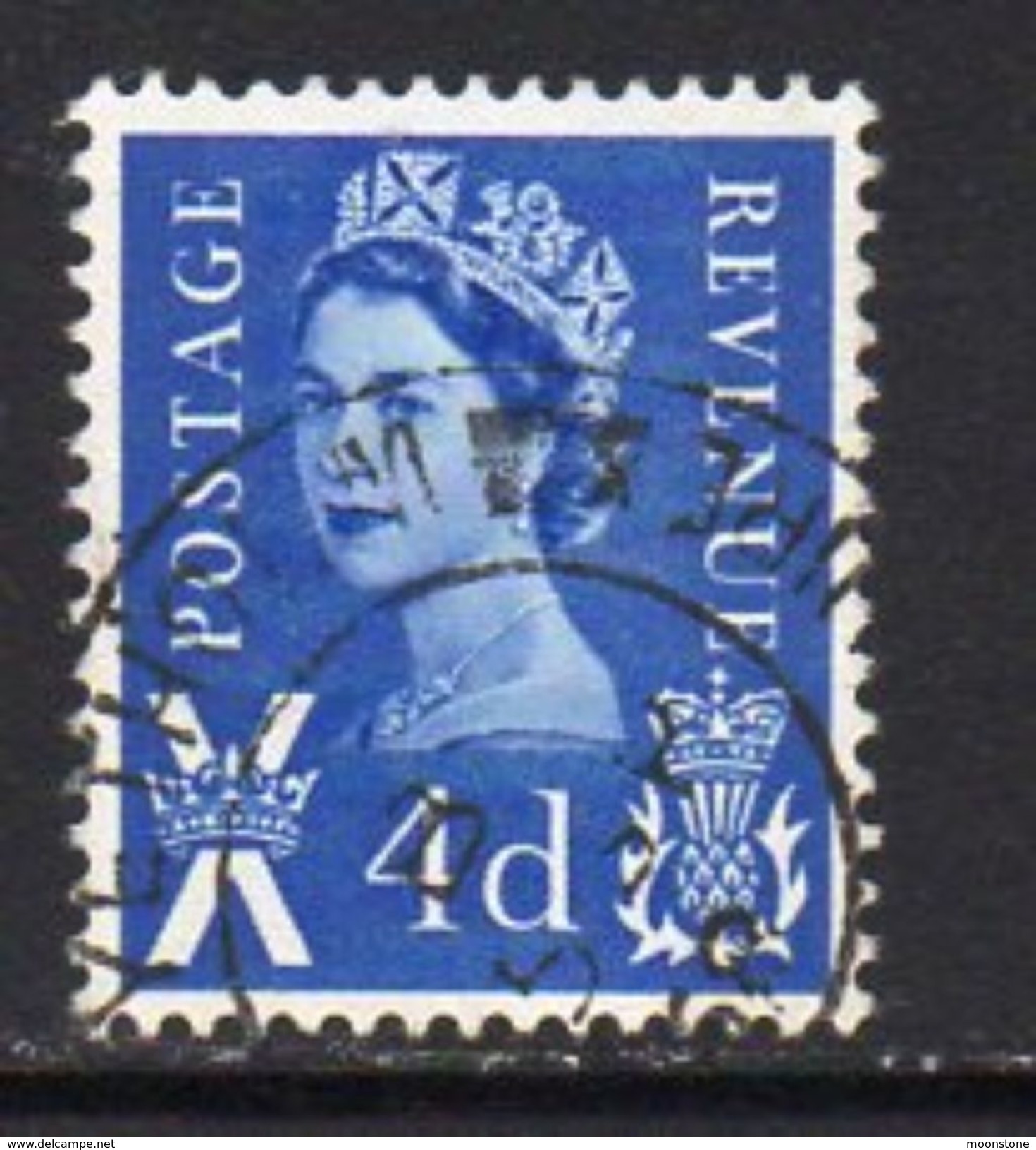 GB Scotland 1967-70 No Watermark 4d Blue Regional Wilding, Used, SG 8 - Scotland