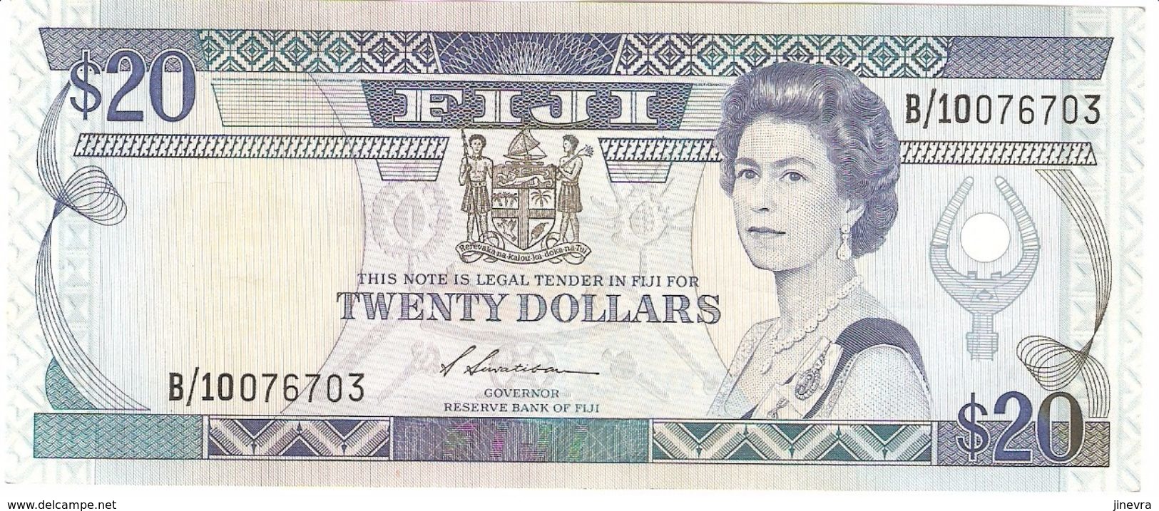 FIJI 20 DOLLARS 1988 PICK 88a AU/UNC - Fidji