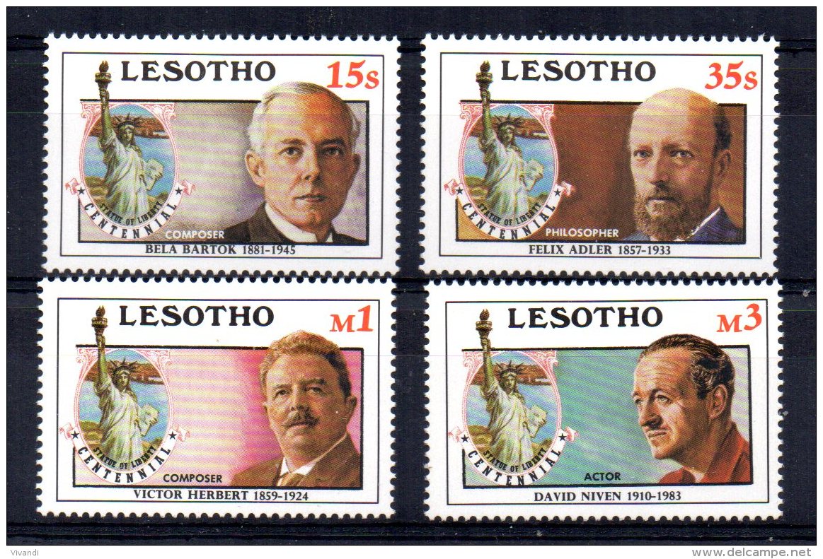 Lesotho - 1986 - Statue Of Liberty Centenary - MNH - Lesotho (1966-...)